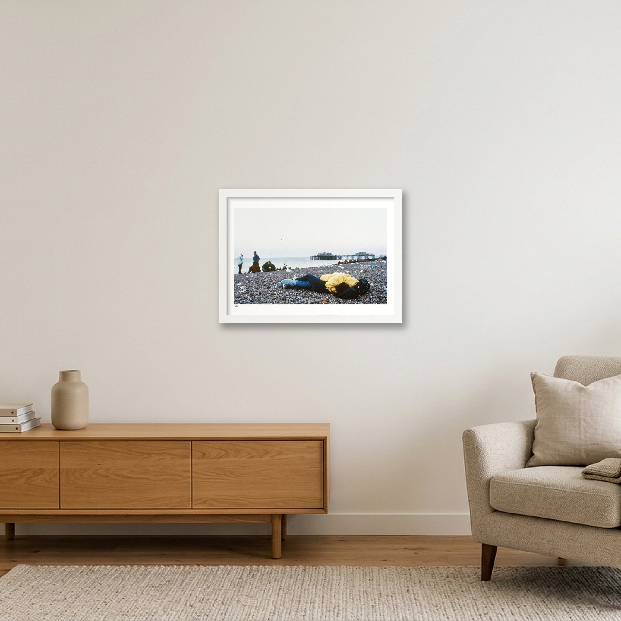 Brighton 5.48AM limited edition — A3 (42×30cm, 17×12") White Frame