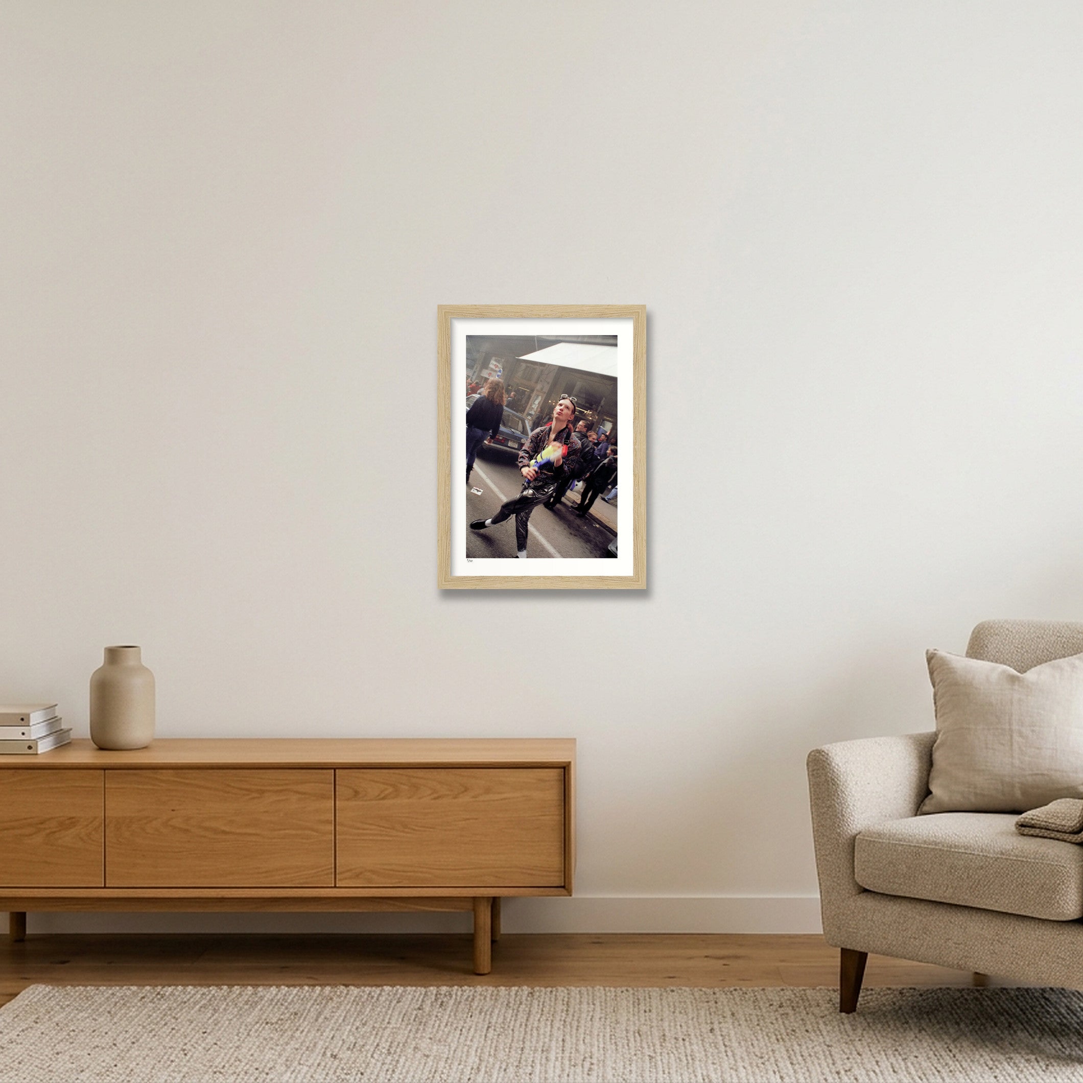 Streetparade 1992 #2 — A4 (21×30cm, 8×12") Oak Frame