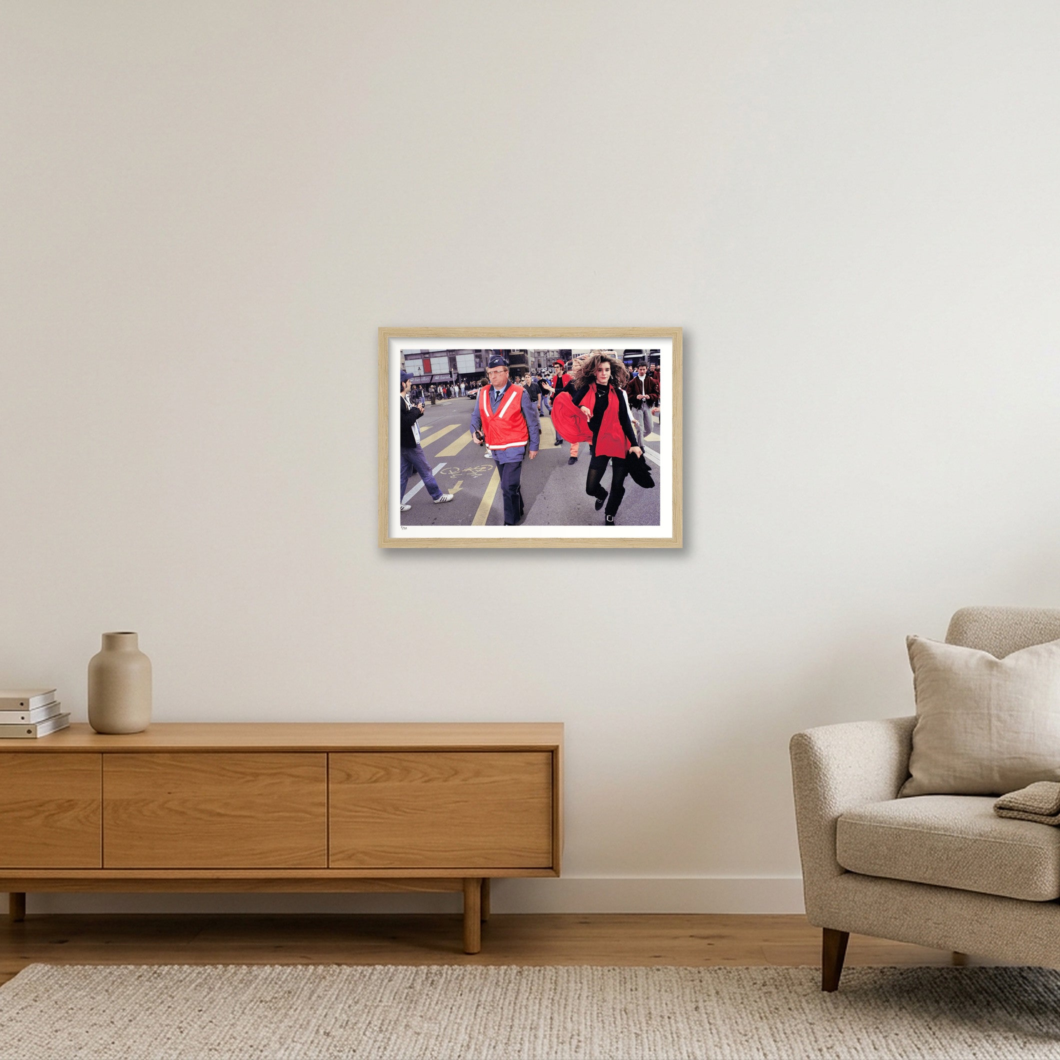 Street Parade 1992 #1 — A3 (42×30cm, 17×12") Oak Frame