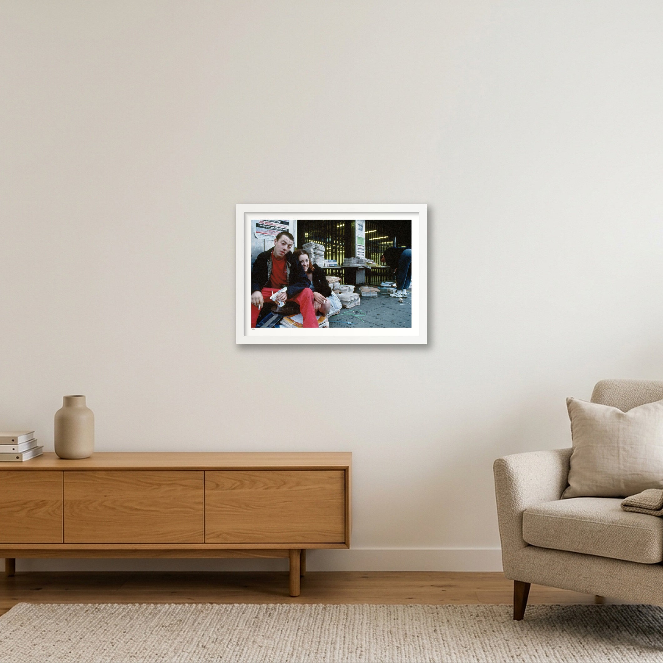 Brixton 6.30AM — A3 (42×30cm, 17×12") White Frame