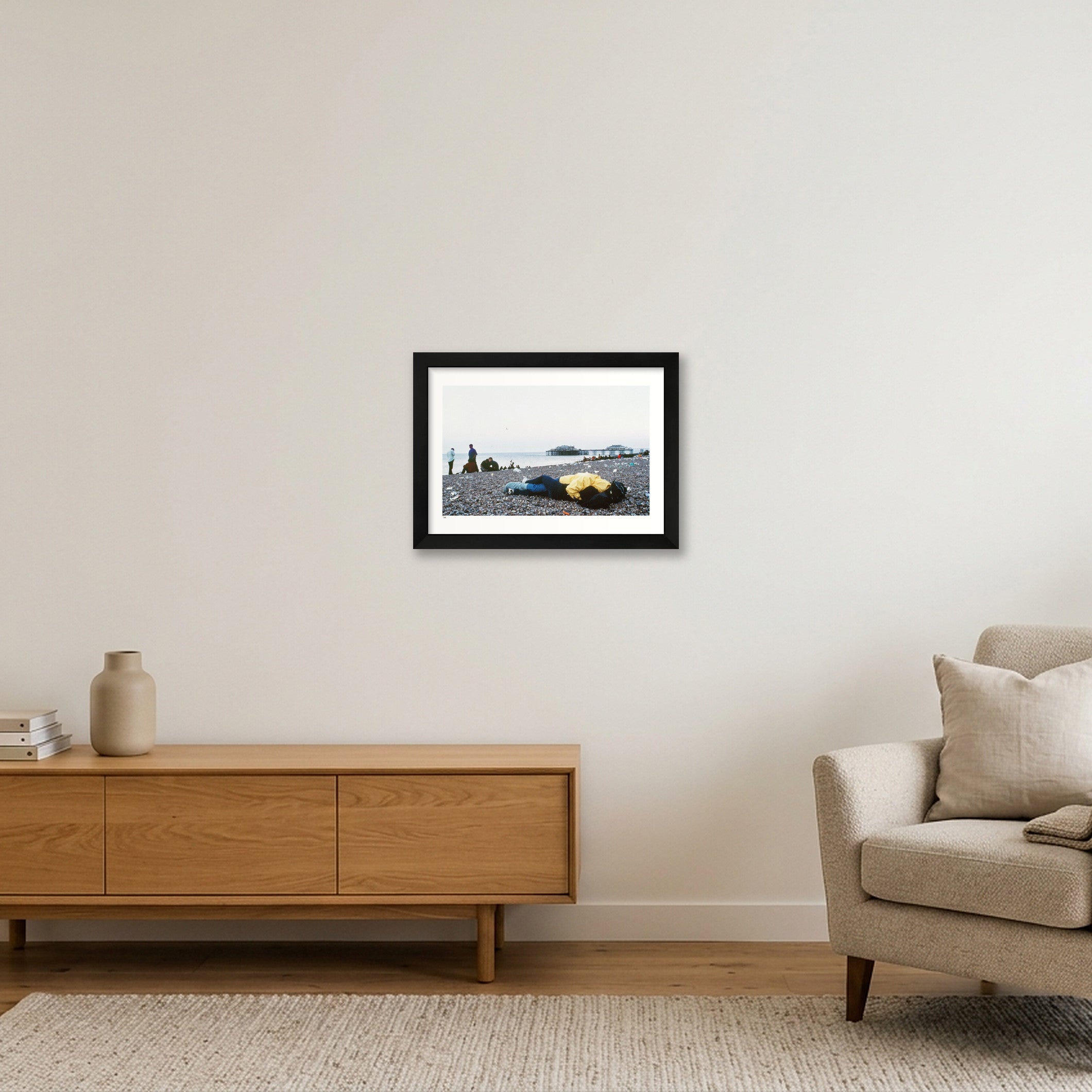 Brighton 5.48AM — A4 (30×21cm, 12×8") Black Frame