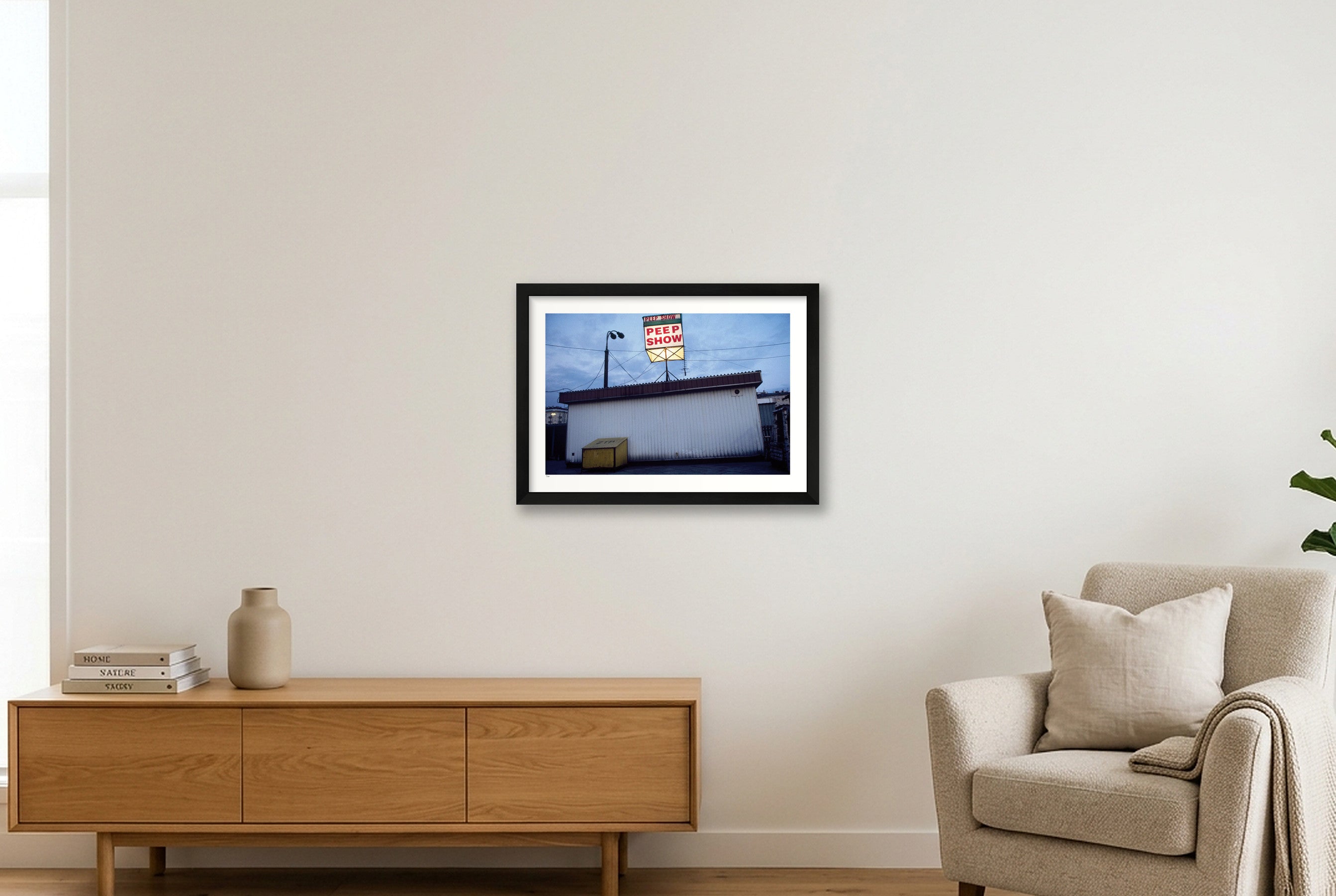 Peep show — A3 (42×30cm, 17×12") Black Frame
