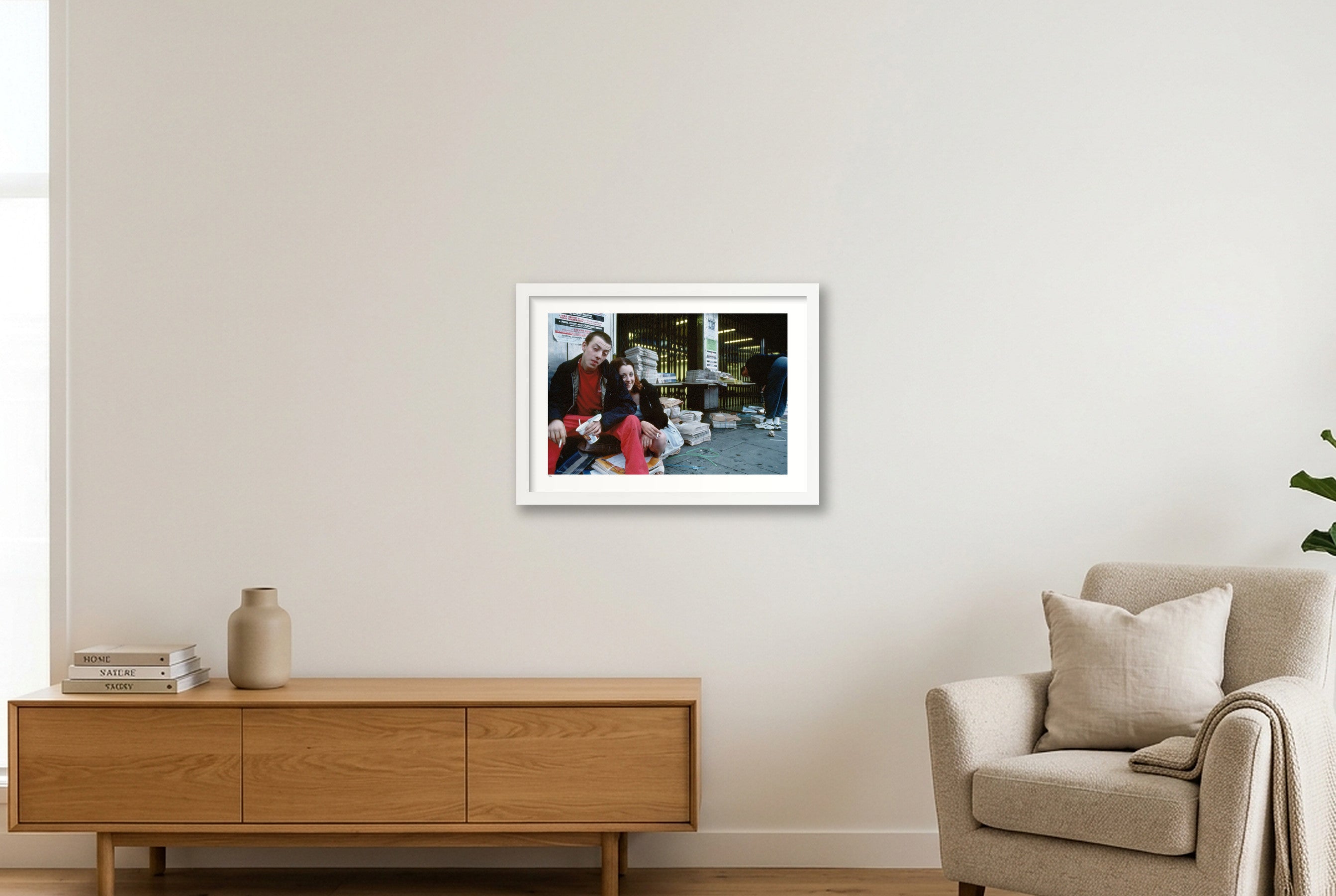 Brixton 6.30AM — A3 (42×30cm, 17×12") White Frame