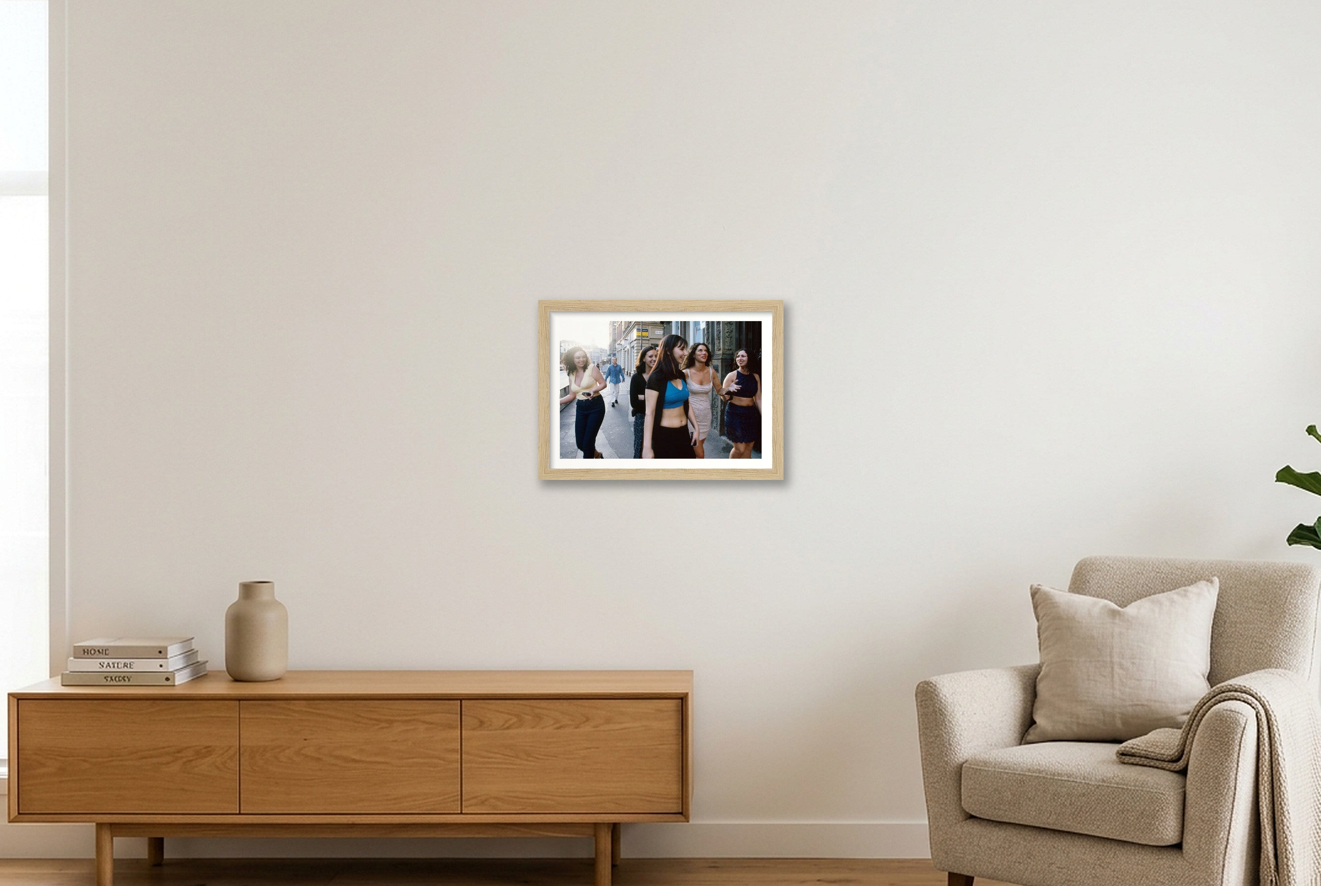 Leeds 6.10AM — A4 (30×21cm, 12×8") Oak Frame