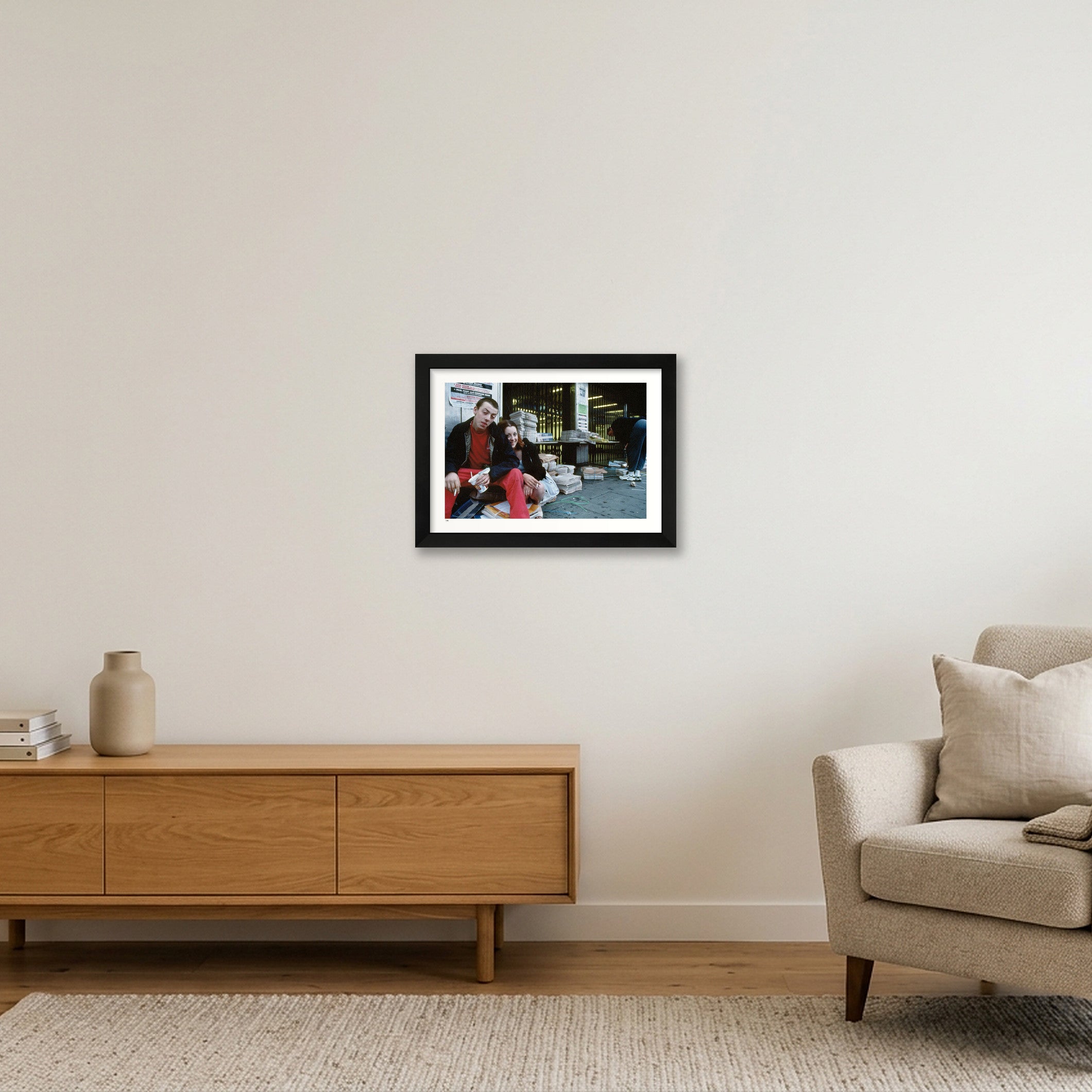 Brixton 6.30AM — A4 (30×21cm, 12×8") Black Frame