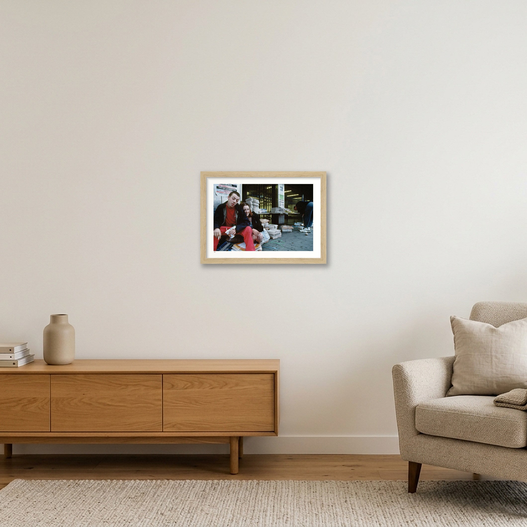 Brixton 6.30AM — A4 (30×21cm, 12×8") Oak Frame