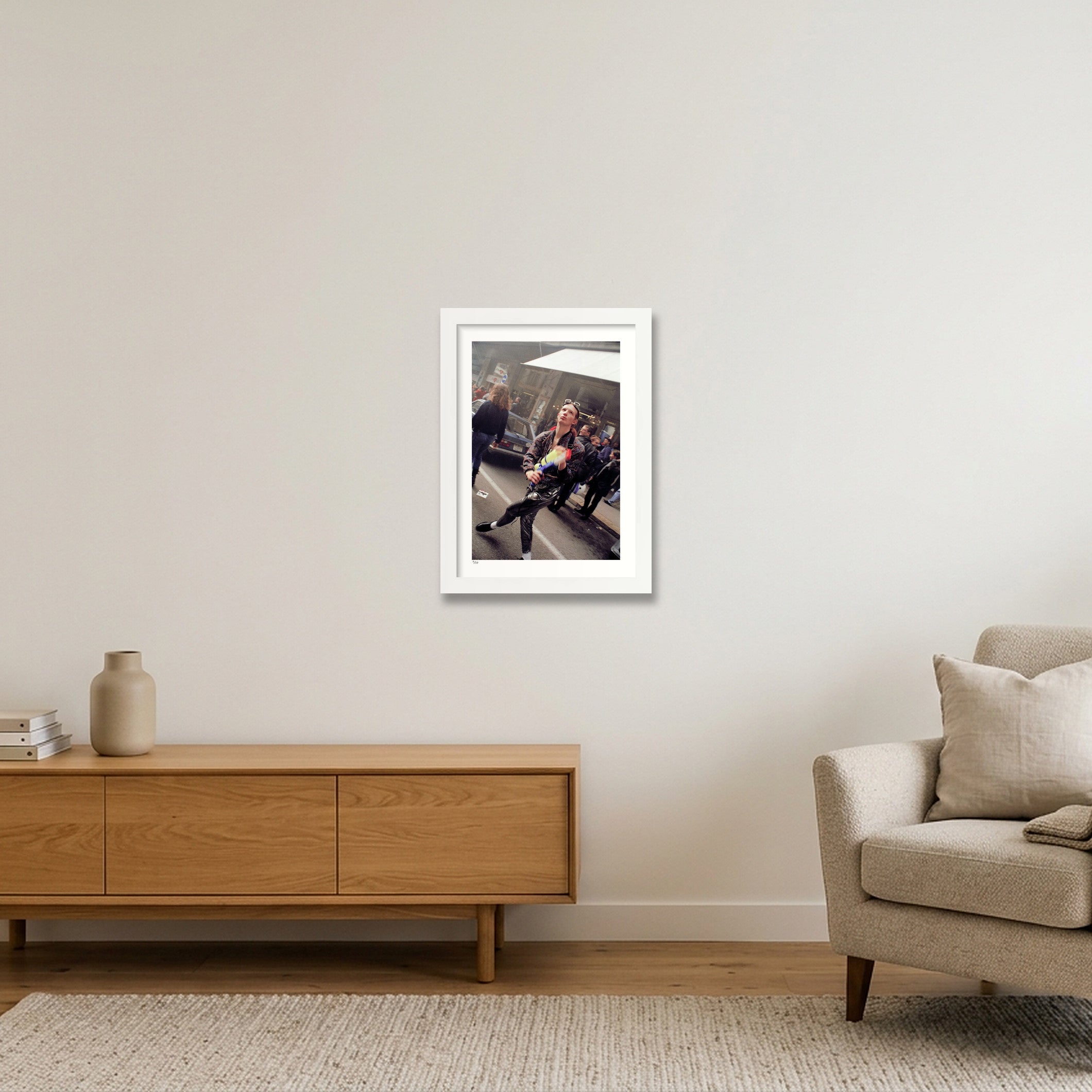 Streetparade 1992 #2 — A4 (21×30cm, 8×12") White Frame
