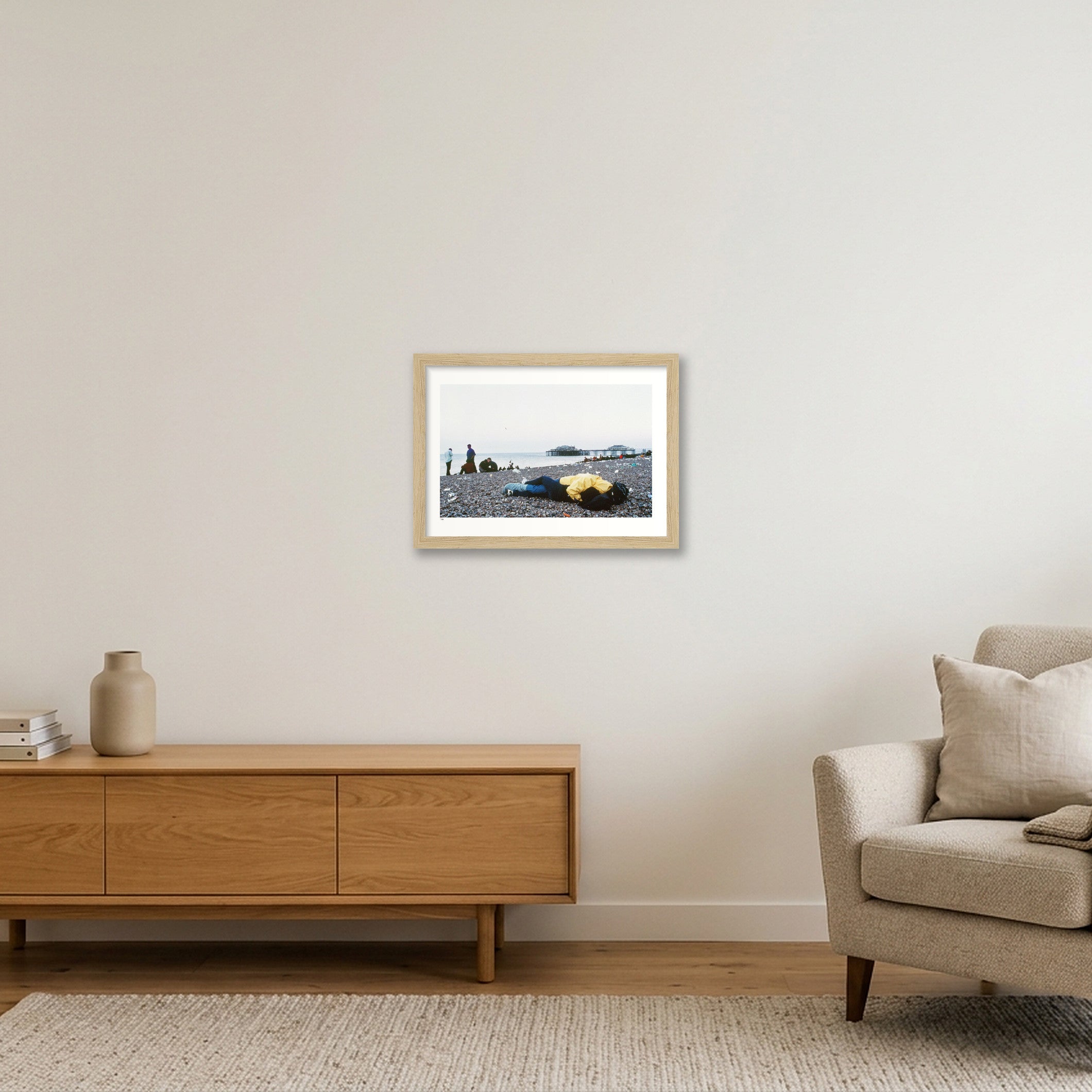 Brighton 5.48AM — A4 (30×21cm, 12×8") Oak Frame