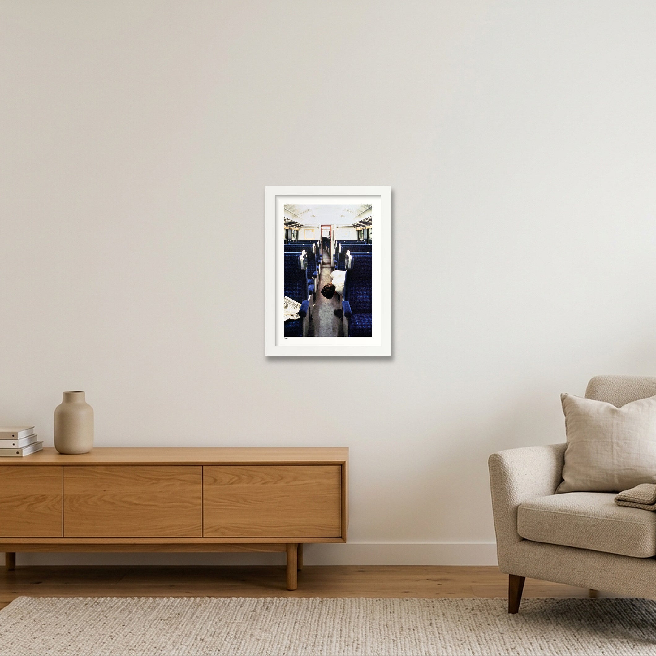 Brighton to London 7.30AM limited edition — A4 (21×30cm, 8×12") White Frame