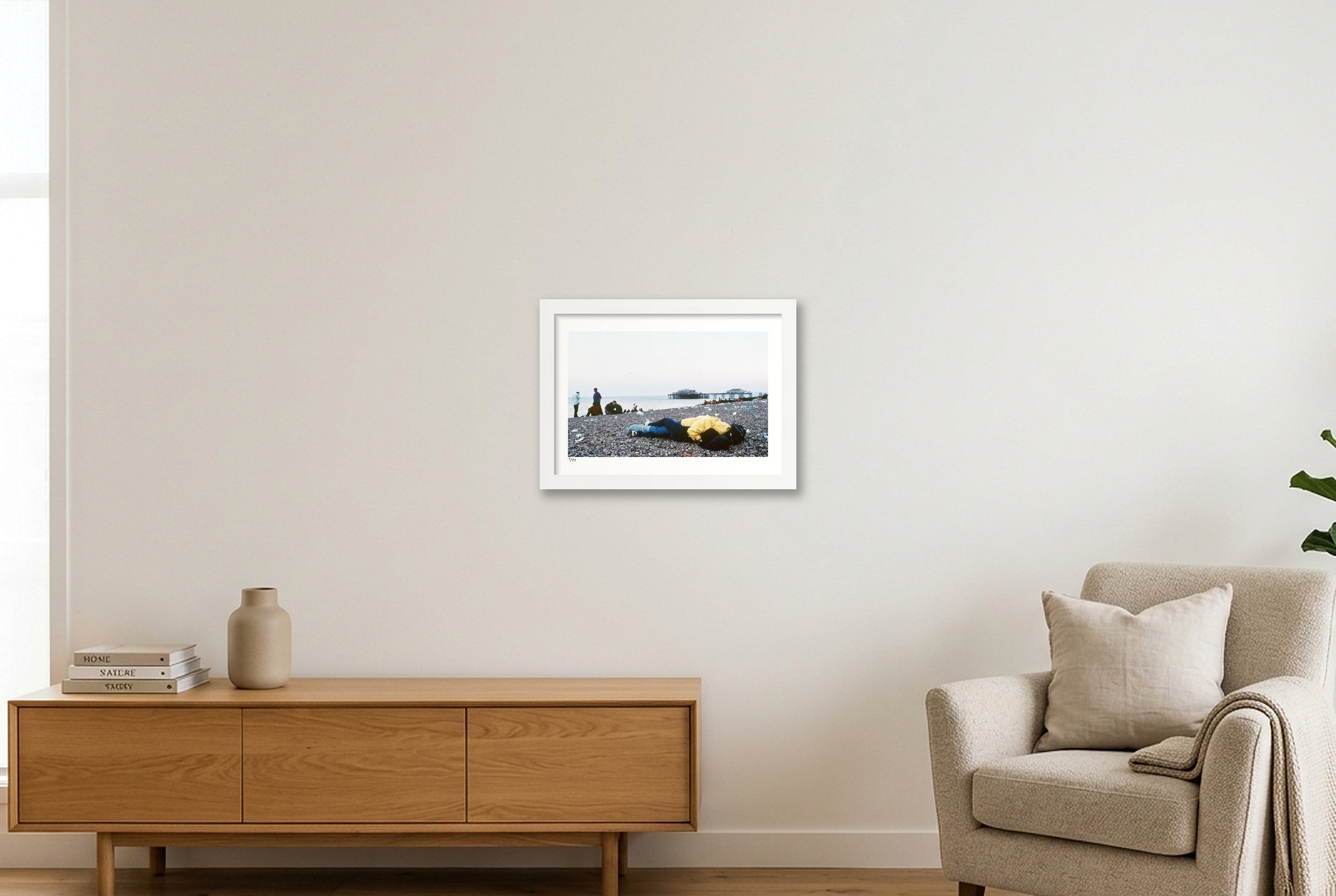 Brighton 5.48AM — A4 (30×21cm, 12×8") White Frame