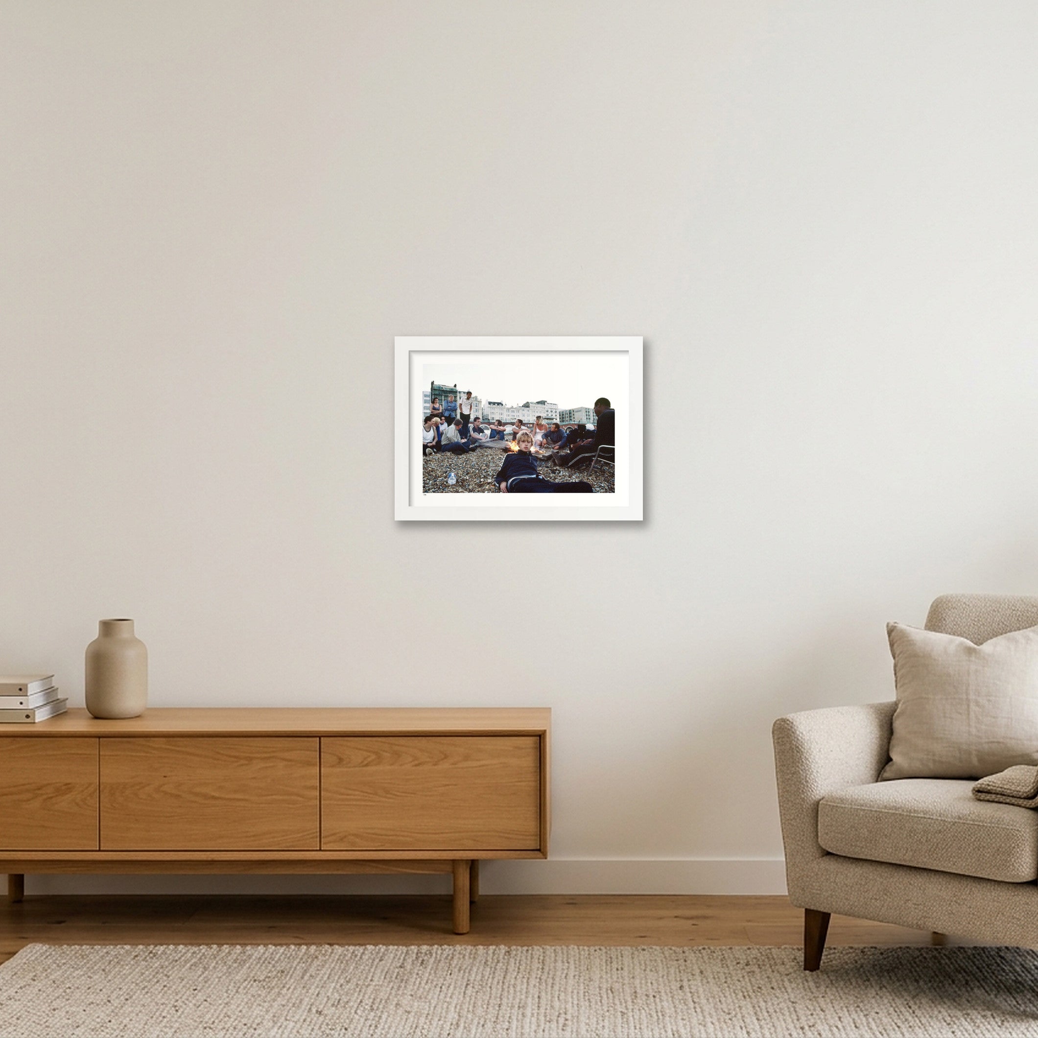 Brighton 5.30AM — A4 (30×21cm, 12×8") White Frame
