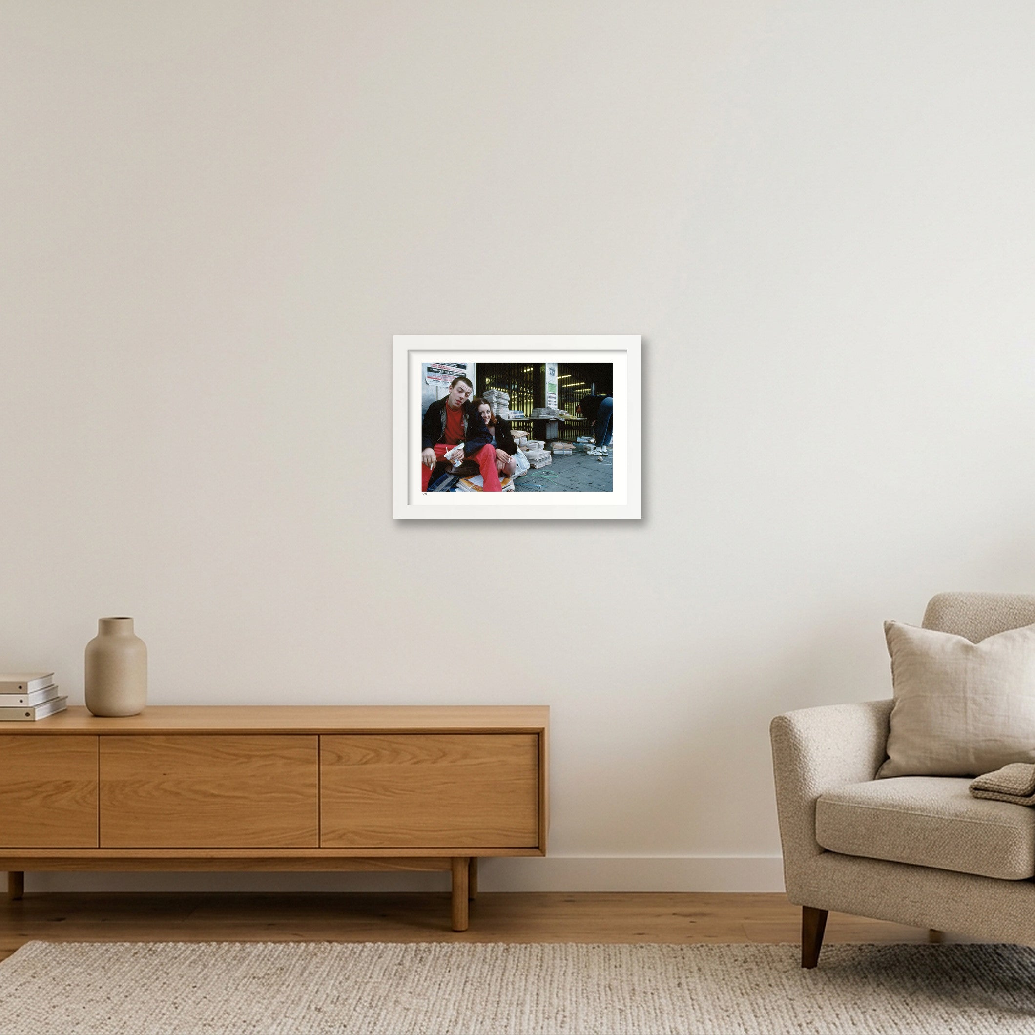 Brixton 6.30AM — A4 (30×21cm, 12×8") White Frame