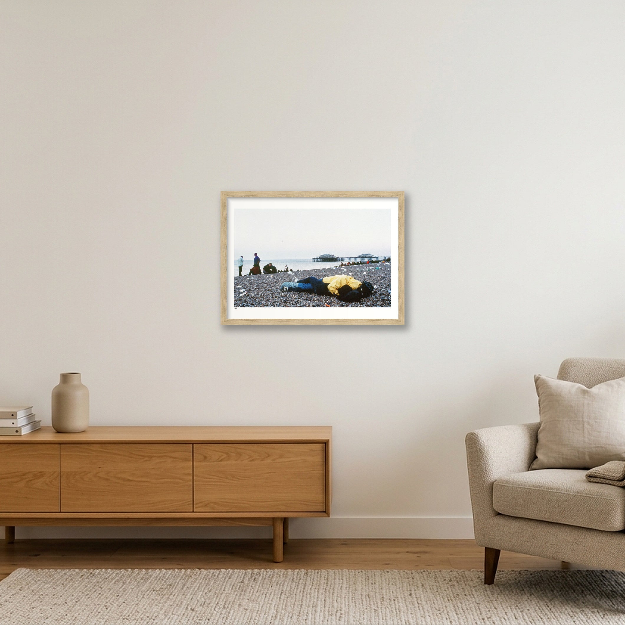 Brighton 5.48AM — A3 (42×30cm, 17×12") Oak Frame