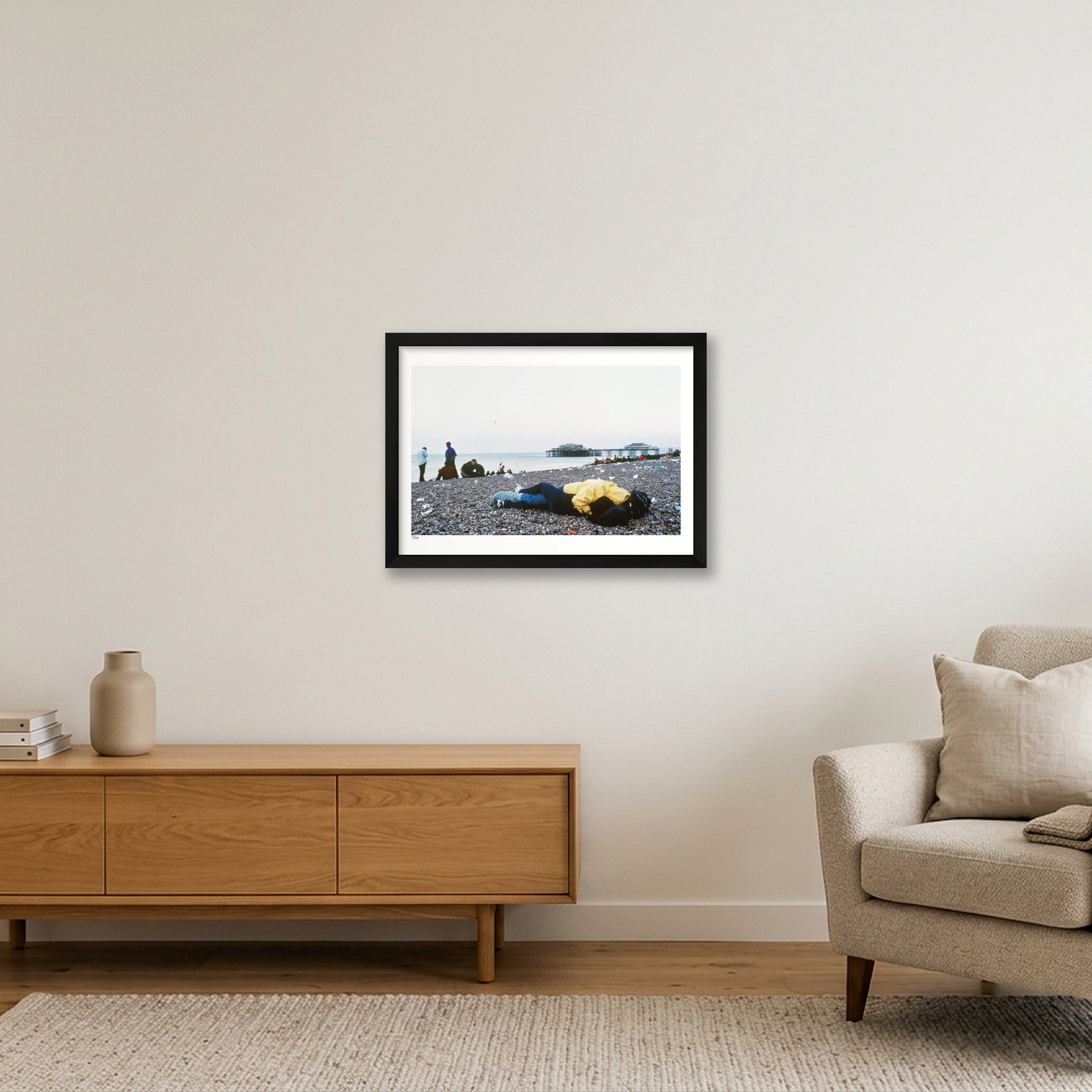 Brighton 5.48AM limited edition — A3 (42×30cm, 17×12") Black Frame