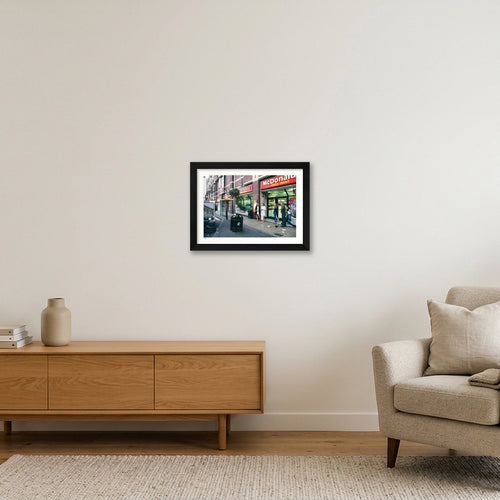 Birmingham 6.00AM — A4 (30×21cm, 12×8") Black Frame