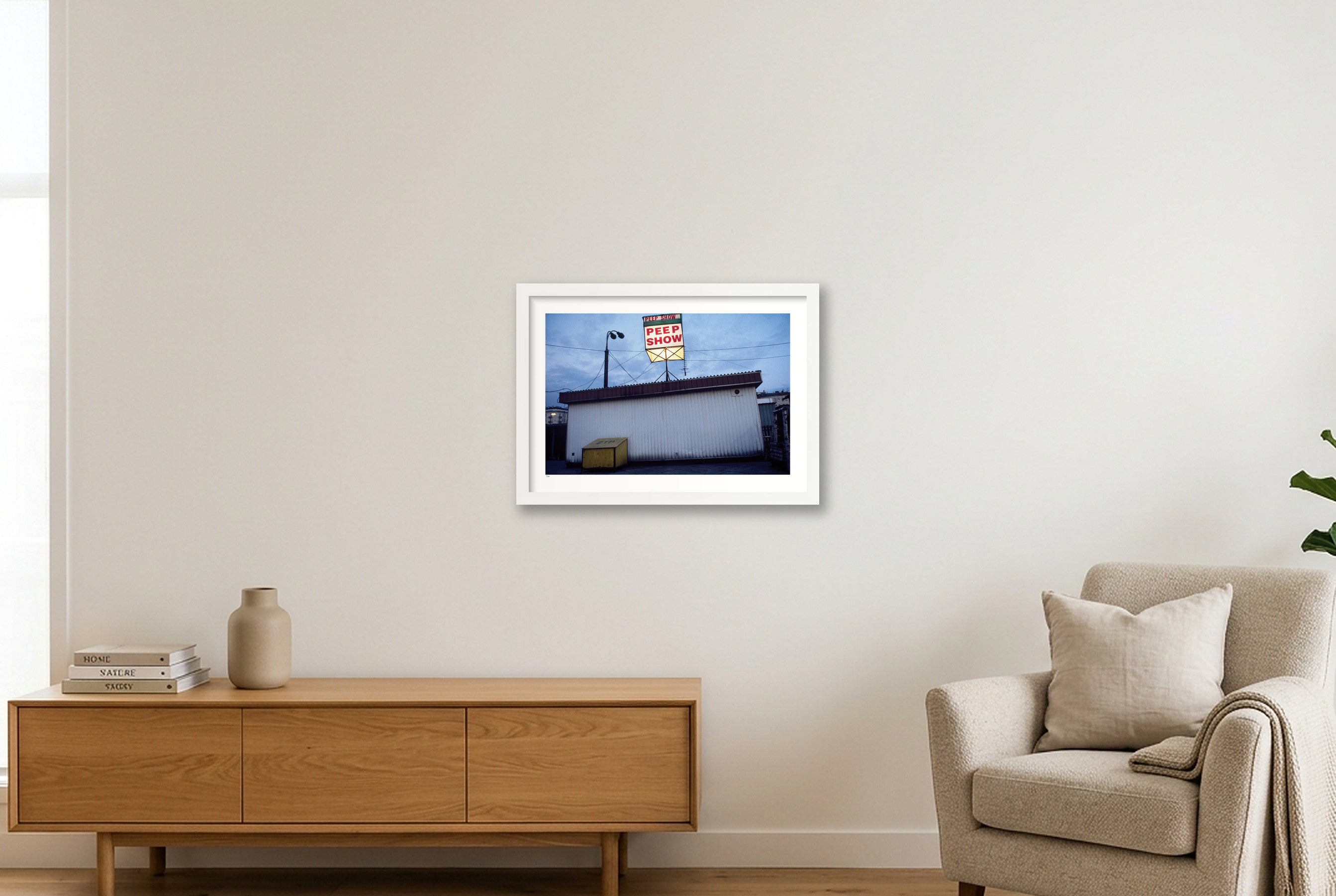 Peep show — A3 (42×30cm, 17×12") White Frame