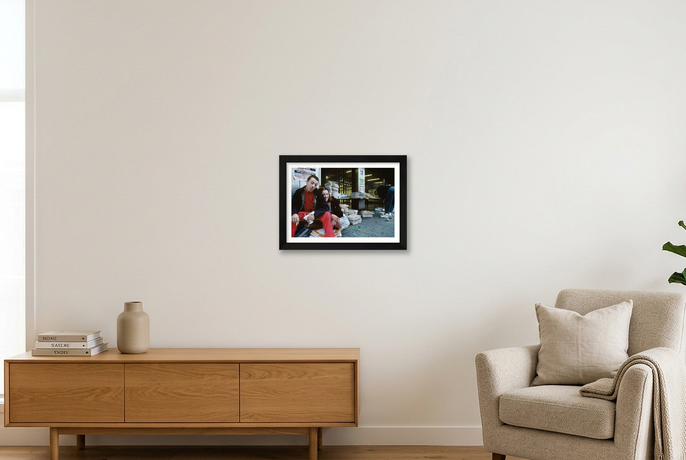 Brixton 6.30AM — A4 (30×21cm, 12×8") Black Frame