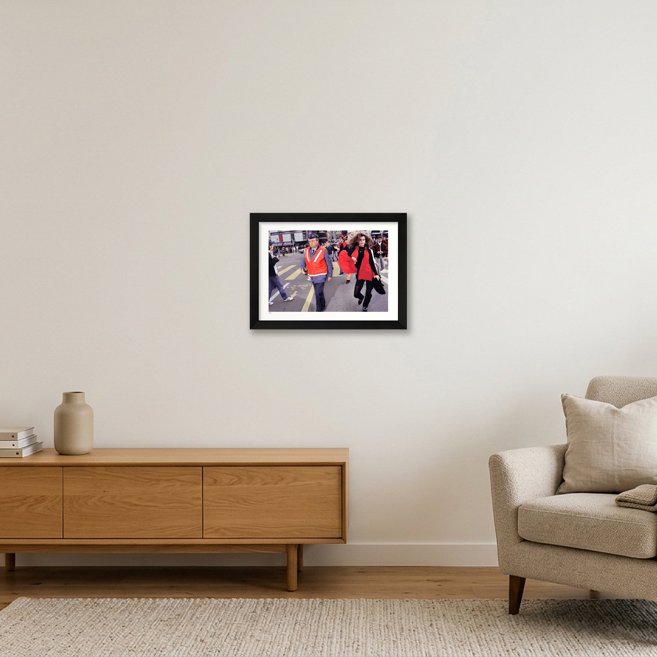 Street Parade 1992 #1 — A4 (30×21cm, 12×8") Black Frame