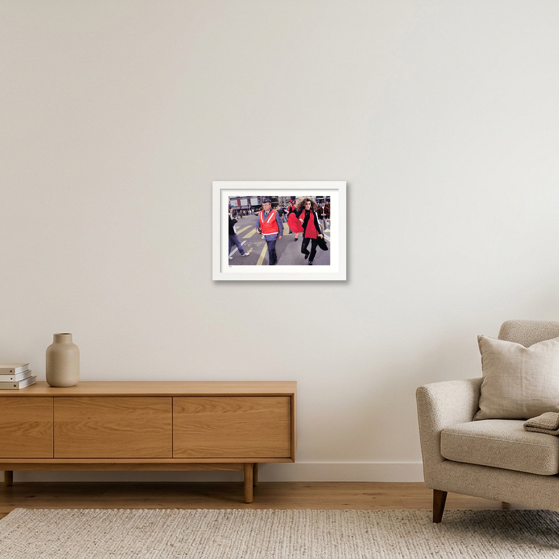 Street Parade 1992 #1 — A4 (30×21cm, 12×8") White Frame