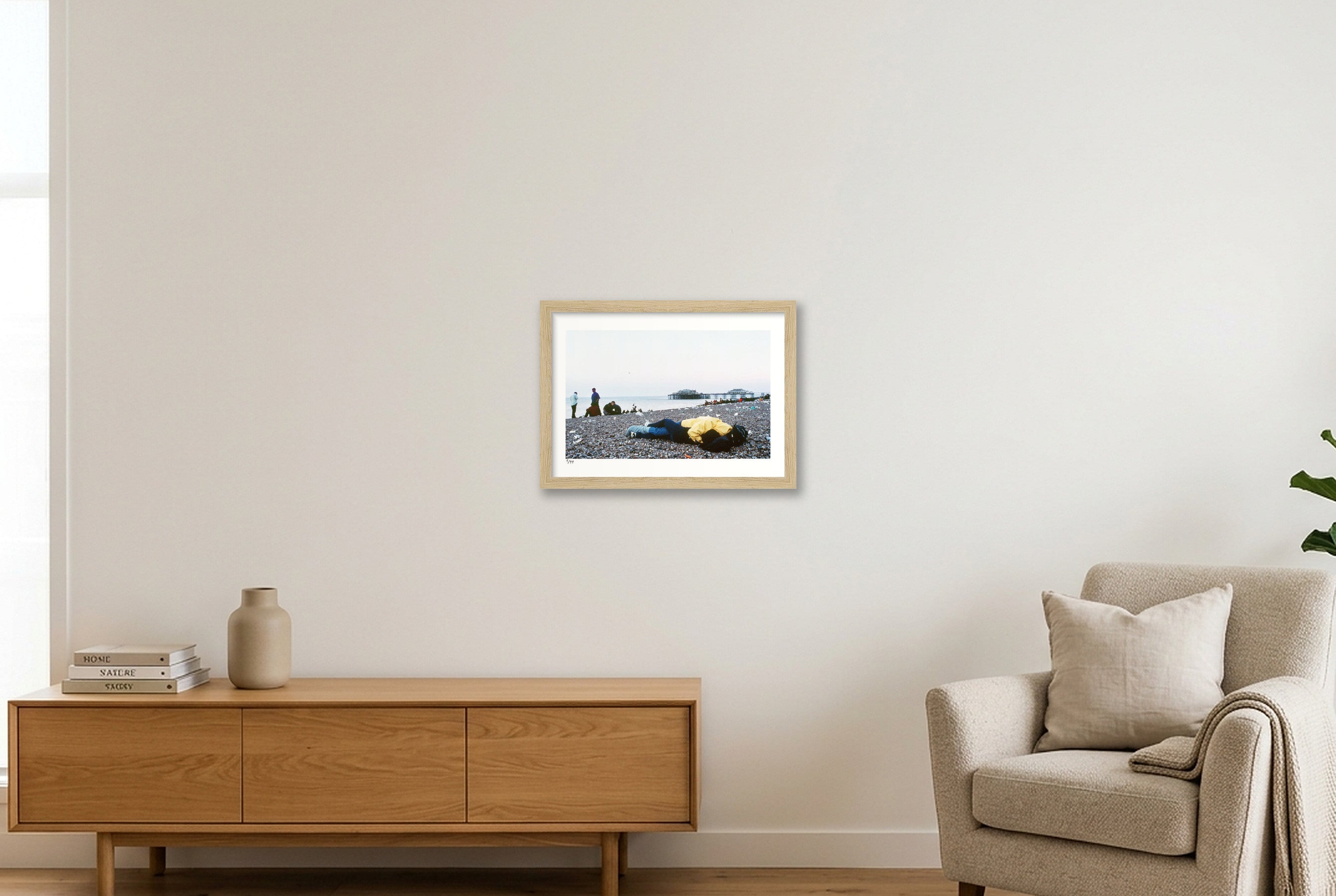 Brighton 5.48AM — A4 (30×21cm, 12×8") Oak Frame